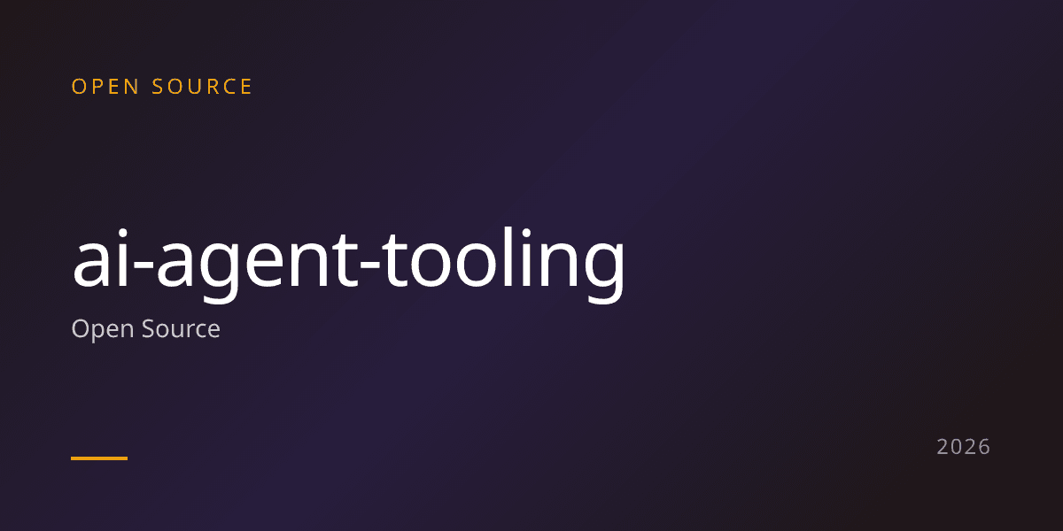 ai-agent-tooling banner