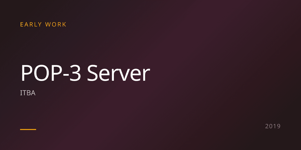 POP-3 Server banner